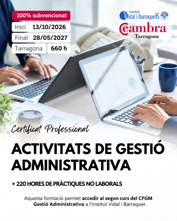 Certificat Professional Família Administració i Gestió Certificat Professional Família Administració i Gestió